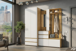 Вешалка с зеркалом Некст-1